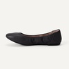 Amazon Essentials Women’s Belice Comfortable Slip-On Ballet Flats Shoes(Black Faux Leather)