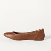 Amazon Essentials Women’s Belice Comfortable Slip-On Ballet Flats Shoes(Chestnut Brown Faux Leather)