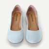 Amazon Essentials Women’s Belice Comfortable Slip-On Ballet Flats Shoes(Light Blue)