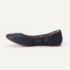 Amazon Essentials Women’s Belice Comfortable Slip-On Ballet Flats Shoes(Navy Faux Leather)