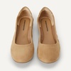 Amazon Essentials Women’s Belice Comfortable Slip-On Ballet Flats Shoes(Tan Microsuede)