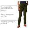 Amazon Essentials Women’s Bi-Stretch Full Length Straight Leg Pant(Black Olive Animal Print)