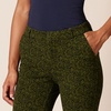 Amazon Essentials Women’s Bi-Stretch Full Length Straight Leg Pant(Black Olive Animal Print)
