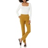 Amazon Essentials Women’s Bi-Stretch Full Length Straight Leg Pant(Dark Camel)