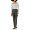 Amazon Essentials Women’s Bi-Stretch Full Length Straight Leg Pant(Dark Green)