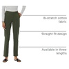 Amazon Essentials Women’s Bi-Stretch Full Length Straight Leg Pant(Dark Green)