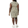 Amazon Essentials Women’s Classic Cap Sleeve Wrap Dress with V Neck, Pleated Waist (Available in Plus Size)(Tan  Classic Animal Print)