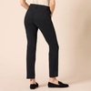 Amazon Essentials Women’s Curvy Straight-Leg Mid-Rise Stretch Twill Chino Pants(Black)