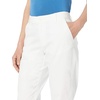 Amazon Essentials Women’s Curvy Straight-Leg Mid-Rise Stretch Twill Chino Pants(Bright White)