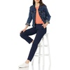 Amazon Essentials Women’s Curvy Straight-Leg Mid-Rise Stretch Twill Chino Pants(Navy)