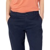 Amazon Essentials Women’s Curvy Straight-Leg Mid-Rise Stretch Twill Chino Pants(Navy)