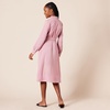 Amazon Essentials Women’s Georgette Long Sleeve Midi Length Shirt Dress(Mauve)