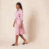 Amazon Essentials Women’s Georgette Long Sleeve Midi Length Shirt Dress(Mauve)