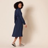 Amazon Essentials Women’s Georgette Long Sleeve Midi Length Shirt Dress(Navy)