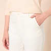 Amazon Essentials Women’s High-Rise Slim-Fit Full-Length Straight-Leg Khaki Pant(Eggshell White)