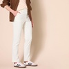 Amazon Essentials Women’s High-Rise Slim-Fit Full-Length Straight-Leg Khaki Pant(Eggshell White)
