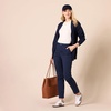 Amazon Essentials Women’s High-Rise Slim-Fit Full-Length Straight-Leg Khaki Pant(Navy)
