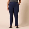 Amazon Essentials Women’s High-Rise Slim-Fit Full-Length Straight-Leg Khaki Pant(Navy)