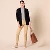 Amazon Essentials Women’s High-Rise Slim-Fit Full-Length Straight-Leg Khaki Pant(Tan)