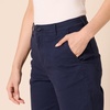 Amazon Essentials Women’s High-Rise Wide Leg Khaki Pant, Stretchy Business Casual(Navy)