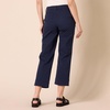 Amazon Essentials Women’s High-Rise Wide Leg Khaki Pant, Stretchy Business Casual(Navy)