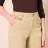 Amazon Essentials Women’s High-Rise Wide Leg Khaki Pant, Stretchy Business Casual(Tan)