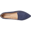 Amazon Essentials Women’s Loafer Flat(Navy Microsuede)
