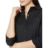 Amazon Essentials Women’s Long Sleeve Button Down Stretch Oxford Shirt (Available in Plus Size)(Black)