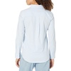 Amazon Essentials Women’s Long Sleeve Button Down Stretch Oxford Shirt (Available in Plus Size)(Blue White Vertical Stripe)