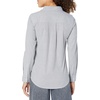 Amazon Essentials Women’s Long Sleeve Button Down Stretch Oxford Shirt (Available in Plus Size)(Grey)