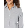 Amazon Essentials Women’s Long Sleeve Button Down Stretch Oxford Shirt (Available in Plus Size)(Grey)