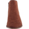 Amazon Essentials Women’s Low Heel Ankle Boots with Side Zipper, Stacked Block Heel(Cognac)
