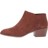 Amazon Essentials Women’s Low Heel Ankle Boots with Side Zipper, Stacked Block Heel(Cognac)