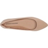 Amazon Essentials Women’s Pointed-Toe Ballet Flats(Beige Faux Leather)
