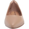 Amazon Essentials Women’s Pointed-Toe Ballet Flats(Beige Faux Leather)