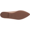 Amazon Essentials Women’s Pointed-Toe Ballet Flats(Beige Faux Leather)