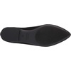 Amazon Essentials Women’s Pointed-Toe Ballet Flats(Black Microsuede)