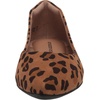 Amazon Essentials Women’s Pointed-Toe Ballet Flats(Brown Leopard)