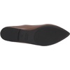 Amazon Essentials Women’s Pointed-Toe Ballet Flats(Chocolate)