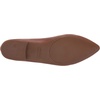 Amazon Essentials Women’s Pointed-Toe Ballet Flats(Dark Toffee Brown)
