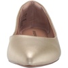 Amazon Essentials Women’s Pointed-Toe Ballet Flats(Gold)