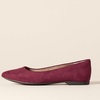Amazon Essentials Women’s Pointed-Toe Ballet Flats(Maroon)