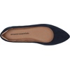 Amazon Essentials Women’s Pointed-Toe Ballet Flats(Navy)