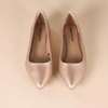 Amazon Essentials Women’s Pointed-Toe Ballet Flats(Rose Gold)