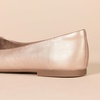 Amazon Essentials Women’s Pointed-Toe Ballet Flats(Rose Gold)