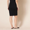 Amazon Essentials Women’s Ponte Pull-On Fitted Pencil Skirt, Business Casual, Everyday Wear(Black)