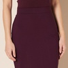 Amazon Essentials Women’s Ponte Pull-On Fitted Pencil Skirt, Business Casual, Everyday Wear(Burgundy)
