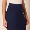 Amazon Essentials Women’s Ponte Pull-On Fitted Pencil Skirt, Business Casual, Everyday Wear(Navy)