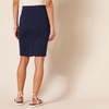 Amazon Essentials Women’s Ponte Pull-On Fitted Pencil Skirt, Business Casual, Everyday Wear(Navy)