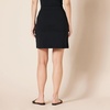 Amazon Essentials Women’s Ponte Pull-On Mini Length A-Line Skirt(Black)
